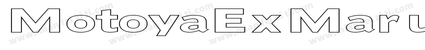 MotoyaExMaruW55 W5mono字体转换